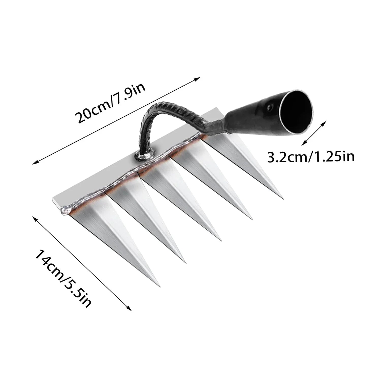 5 Teeth Carbon Steel Garden Weeding