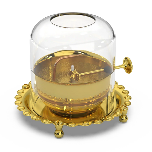 Shree Akhand Jyot Diya & Cover - Brass (पीतल) - Premium Quality ✅