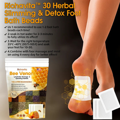 Bee Venom Lymphatic Drainage Foot👣 Patches Buy 1 Get 1 Free