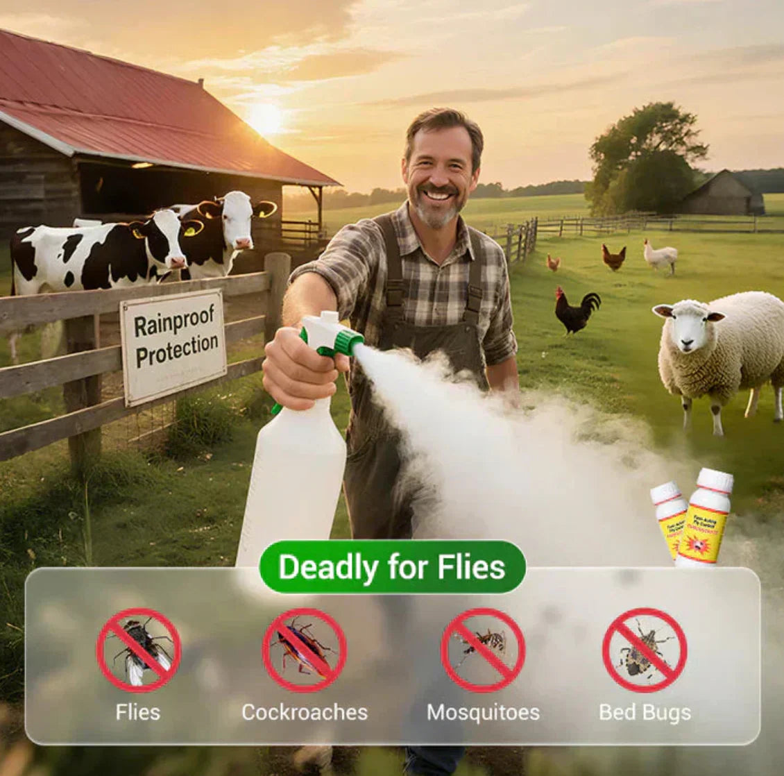 Fast Acting Fly Control Concentrate – (Pack of 2)