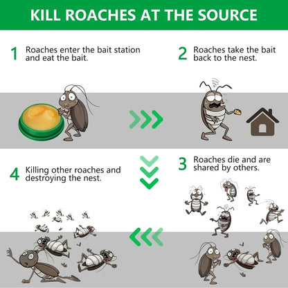 Roach Shield Natural Gel – Safe & Powerful Cockroach Killer for Kitchens, Bathrooms & Cabinets